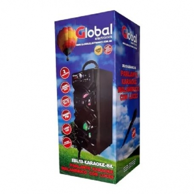 Parlantes  Bluetooth Global Premium Torre  2x10w Karaoke Sbl13-karaoke-bk