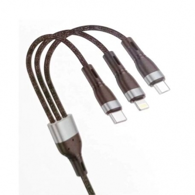 Cable Kolke Kcc-9560 3X1 Usb 3.0 A Micro Usb  Tipo C  Lightning Cp01-20-022