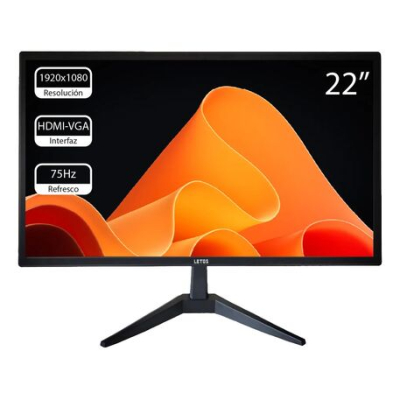 Monitor De Led Letos Le-M22 22 Pulgadas Full Hd 75Hz