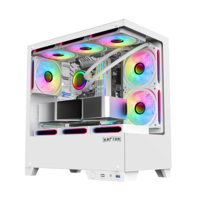 Gabinete Gabinete Raptor Thunder Strike Tg X2 Mid-Tower Rgb Fan X1 White
