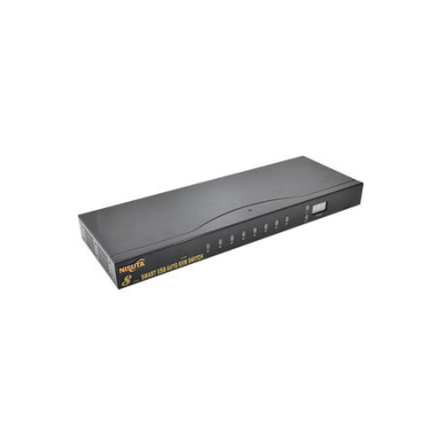Kvm Nisuta Nskvmuv8A  Switch Kvm De 8 Puertos Usb Y Vga Con Audio Y Hotkey