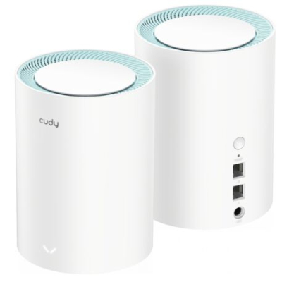 Repetidores Wifi Sistema Mesh Cudy Ac1200 Gigabit Pack X 2 M1300
