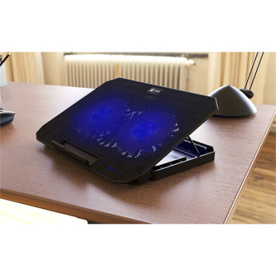 Accesorios Para Notebook Base Enfriamiento Xtech 2 Cooler Ajustable Hasta 15.6
